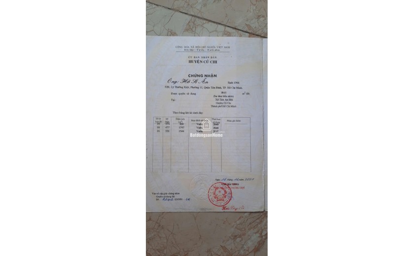 Bán đất 1,1Ha tỉnh lộ 8 Tân An Hội, Củ chi