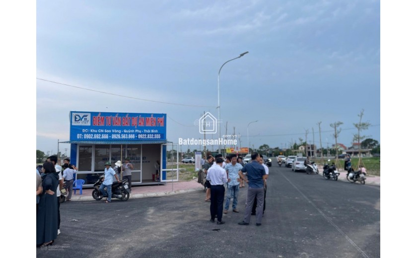 Mở bán 119 lô đất KDC Quang Trung, Quỳnh Mỹ gần trường học, ủy ban, KCN Sao Vàng. Gía chỉ từ 1tỷ6xx