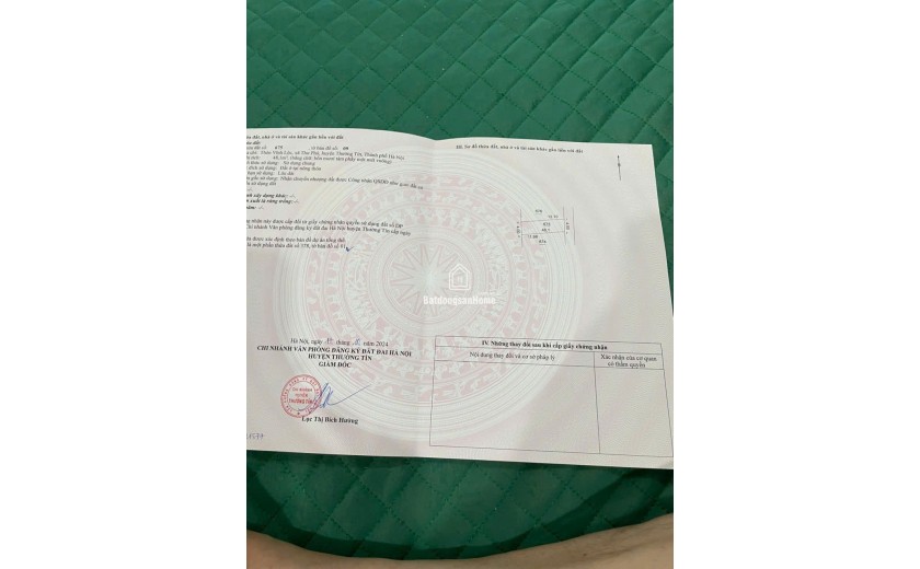 Bán đất Vĩnh Lộc,Thư Phú, Thường Tín, Hà Nội 