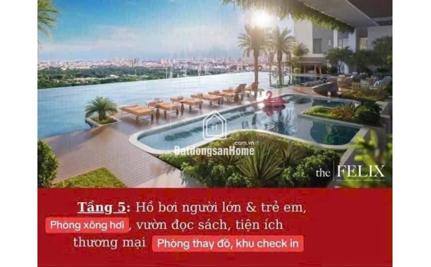 1,4 TỶ/ CĂN HỘ THE FELIX CỦA DOANH NHÂN NGUYỄN QUỐC CƯỜNG
