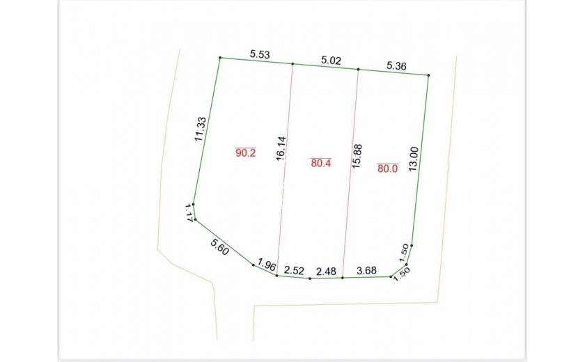 250m full thổ cư, 3 mặt tiền