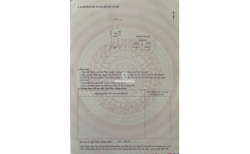 Bán lô đất 55m2 kinh doanh mọi mặt hàng trục chính xã Thư Phú - Thường Tín giá chỉ nhỉnh 3 tỷ