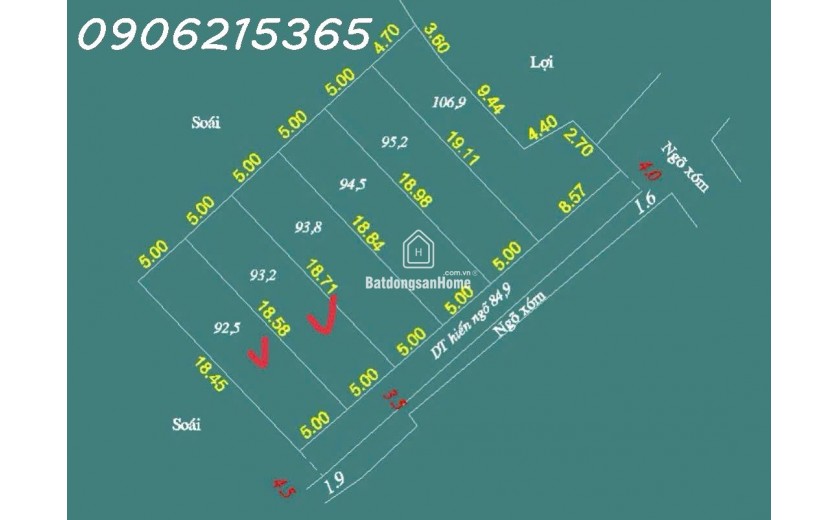 Cc F0 gửi bán 2 siêu phẩm 92.5m & 93.2m tại Xuân Mai, Chương Mỹ,  tp Hà Nội  ô tô vào