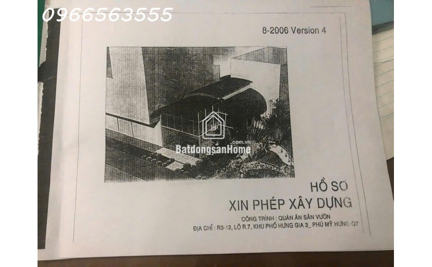 Giá tôt - Bán lô đất góc công viên hưng gia 3 - Phú Mỹ Hưng- 167m2 ngang 9m - giá 52 tỷ tl