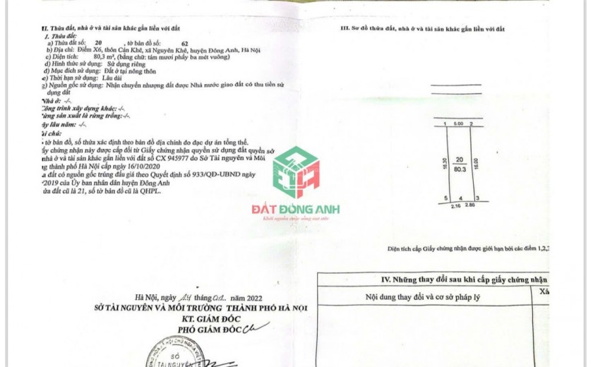 Bán đất đấu giá X6 Cán Khê Nguyên Khê - Quy hoạch đẹp