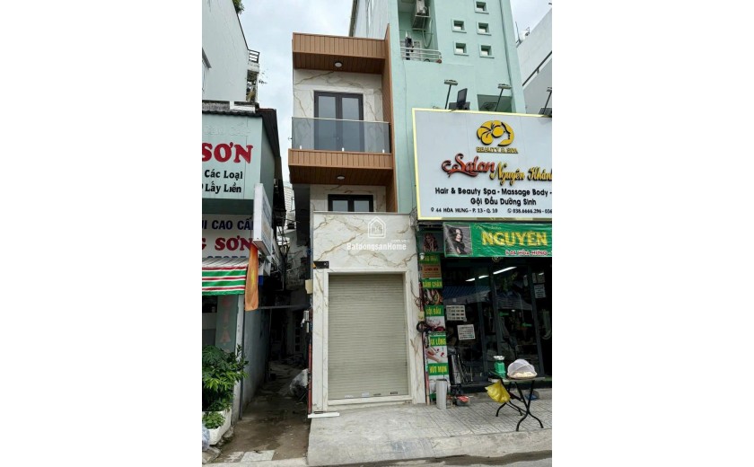 **+Bán Căn Góc 2 Mặt Tiền Số 46 Hòa Hưng Quận 10-Nhà mới đẹp dọn vào ở, KD liền!!