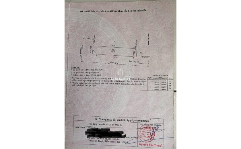 **Duy Nhất  lô đất góc 2 Mặt Tiền HXH Vị trí VÀNG đường Cộng Hòa TB CN.71m2-12 Tỷ Xíu