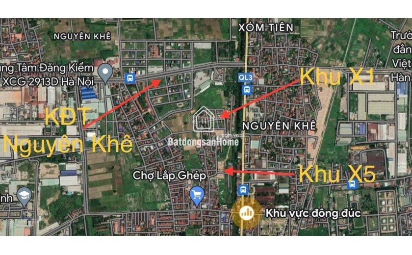 Bán Lô Đất Đấu Giá 88m² Tại X5 Nguyên Khê, Đông Anh giá siêu hấp dẫn