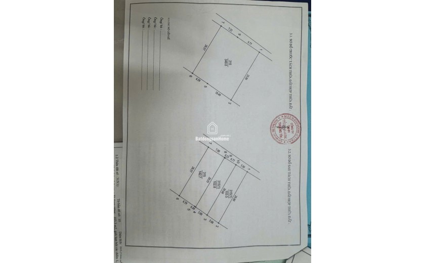 Chính chủ mở bán 2 lô f0 Đội 1 xã Tự Nhiên cũ gần chợ Diện tích: hơn 100m2/lô