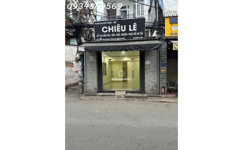 MẶT TIỀN KINH DOANH CỰC VÍP - LÔ GÓC - GẦN CHỢ TRẦN VĂN QUANG - VỪA CHO THUÊ VỪA KHAI THÁC CHDV.