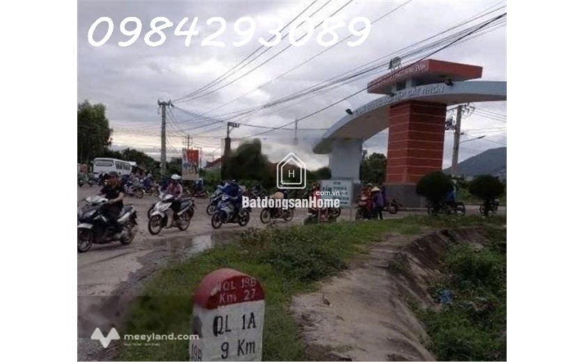 Siêu phẩm - Bán 2 lô đất liền kề mặt tiền QL 19B, Cát Nhơn, Phù Cát, DT 400m2, giá đầu tư