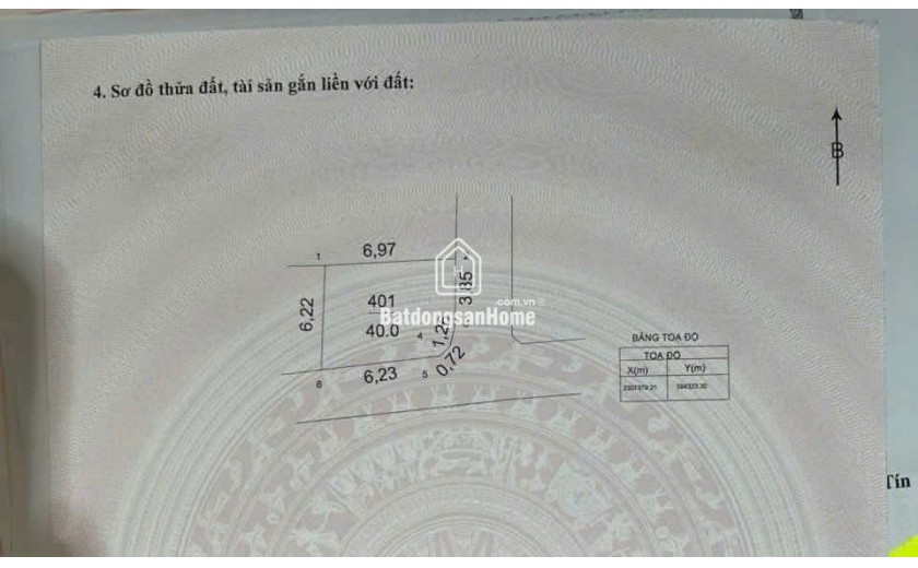 Bán Lô Góc Siêu Đẹp thôn Phú Mỹ xã Thư Phú - ô tô đỗ cửa