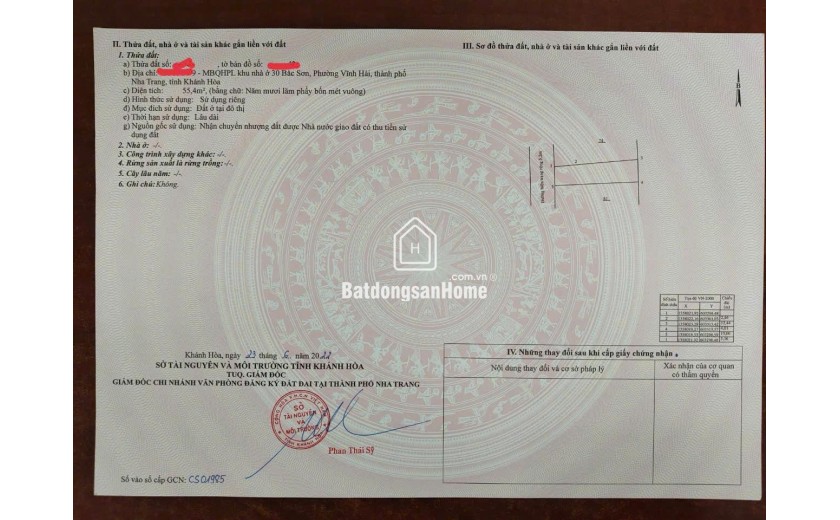 BÁN ĐẤT Ở GẦN NGAY BÃI TẮM HÒN CHỒNG, KHÁNH HOÀ