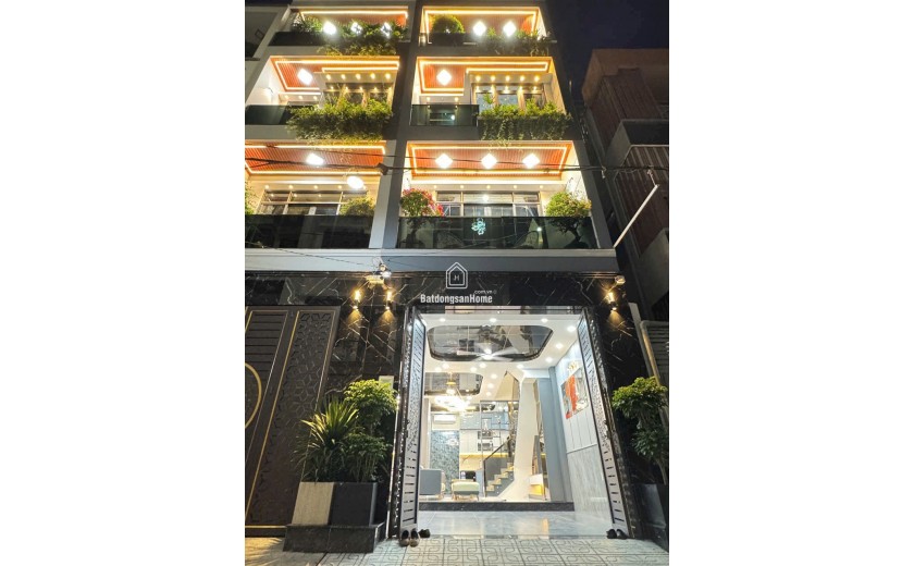 Bán Nhà Hẻm oto mới xây 100% Đào Tông Nguyên, Nhà Bè: 4x13m, 4 Tầng