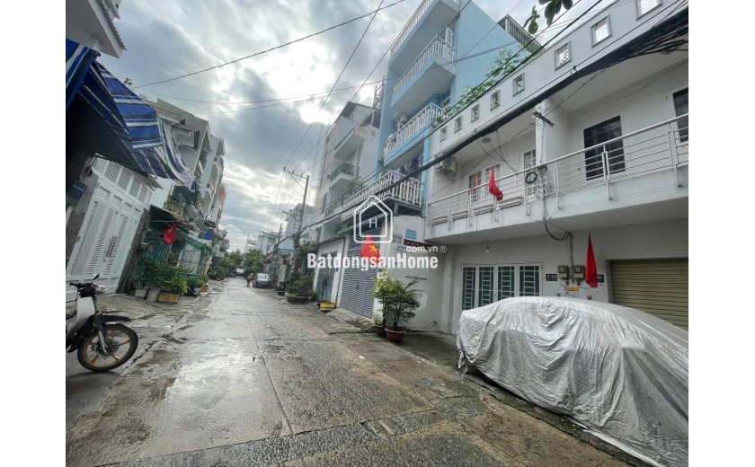 Bán nhà Nguyễn Hữu Tiến, Tân Phú - 66m2, A4, 3T - Hẻm 10m xe hơi vào nhà