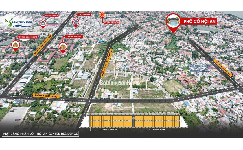 Bán Đất Nền Dự Án Hội An Center Risidence - Trung Tâm Phố Cổ Hội An - Sổ đỏ từng lô