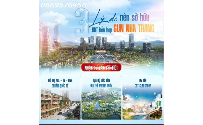 CHÀO BÁN CĂN HỘ CAO CẤP TẠI KHU ĐÔ THỊ HỖN HỢP NHA TRANG