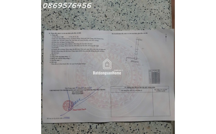 CẦN BÁN CĂN NHÀ XƯỞNG TẠI NHA TRANG KHÁNH HOÀ