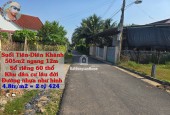 Đất đẹp Suối Tiên Diên Khánh, Khánh Hòa – Diện tích 505m² có 60m² thổ cư, đường nhựa 6m, gần khu đô thị VCN & VSIP, giá rẻ chỉ 4.8tr/m²! ZalO79-53.53.53O