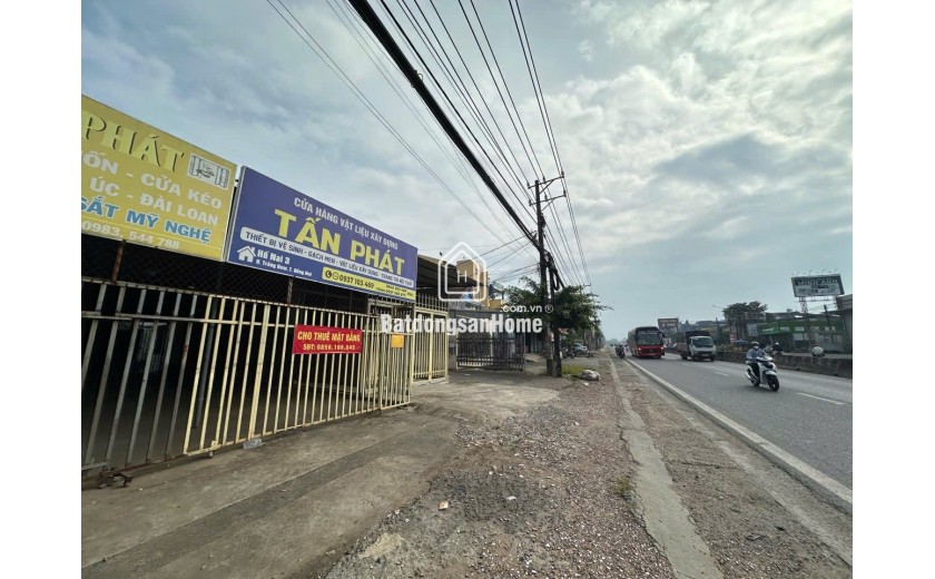 Cho thuê mặt bằng kinh doanh tại Ấp Ngũ Phúc phường Hố Nai, mặt tiền đường QL1A.