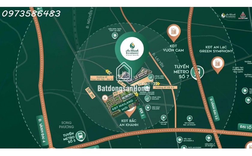 Nhà phố biệt thự Hà Nội An Khánh Economy  0973 586 483