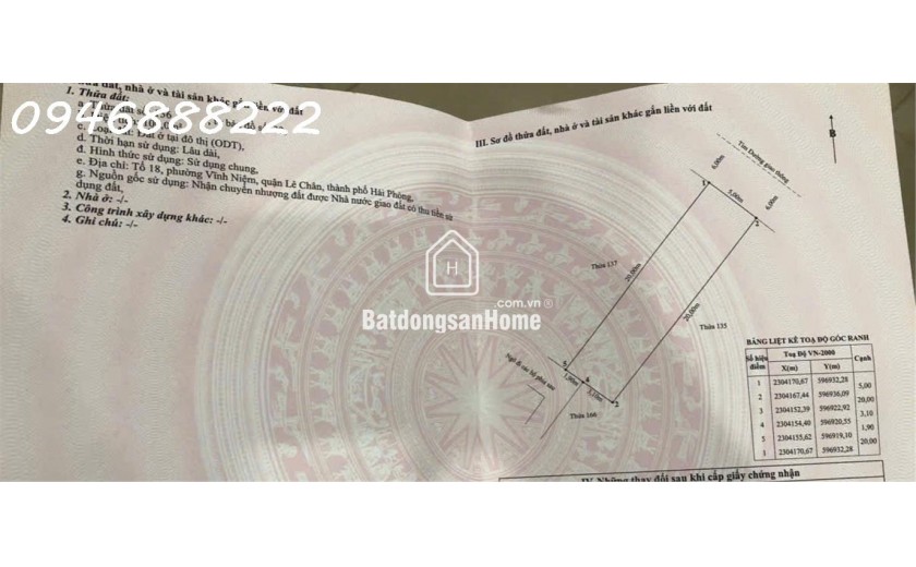 Lô đất đẹp nhất Thiên Lôi -  AEON MALL Lê Chân - Hải Phòng