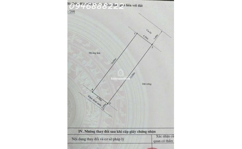 Lô đất siêu đẹp mặt đường Trại Lẻ - Vị trí đẹp kinh doanh tốt