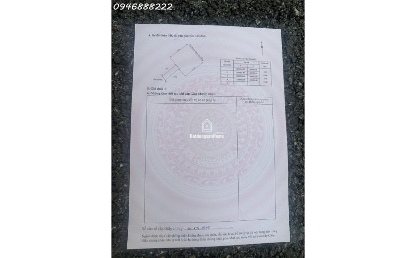 Bán lô đất mặt đường 353 - Dương Kinh - Cạnh nhà hàng Trâu Ngon