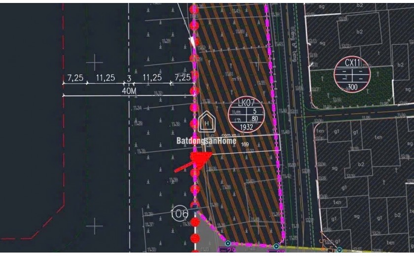 Bán đất đấu giá X9 Cán Khê- Nguyên Khê Đông Anh : mặt đường quy hoạch 40m