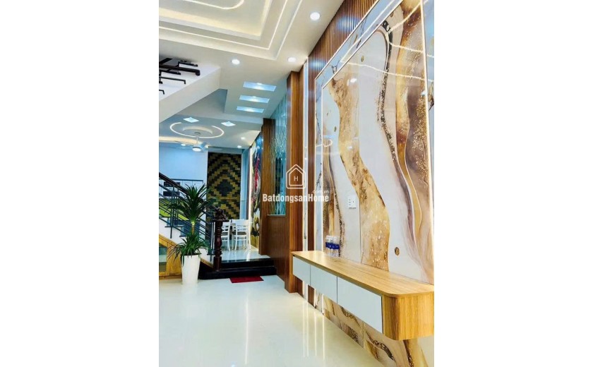 NHÀ MỚI  – 3 TẦNG – DT 4 X 14M  – HẺM XE HƠI –  BÌNH TÂN – GẰN NGÃ TƯ BỐN XÃ  – NHỈNH 5 TỶ