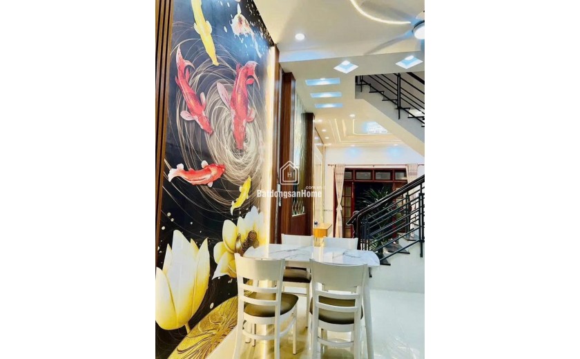 NHÀ MỚI  – 3 TẦNG – DT 4 X 14M  – HẺM XE HƠI –  BÌNH TÂN – GẰN NGÃ TƯ BỐN XÃ  – NHỈNH 5 TỶ