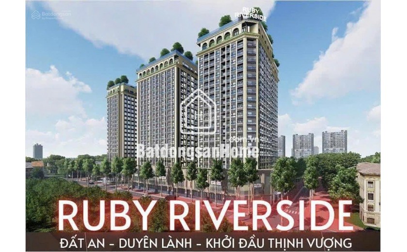 cần chuyển nhượng căn RUBY RIVERSIDE hướng mát, tầng trung, trục view đẹp nhất tòa