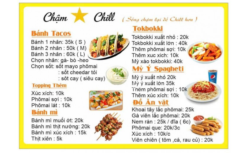 SANG NHƯỢNG QUÁN BÁNH TACOS -TRÀ SỮA – ĂN VẶT