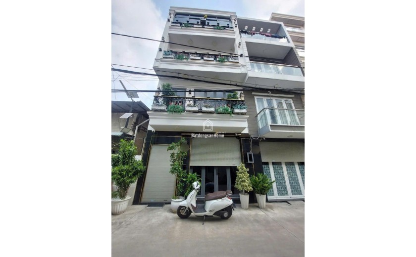 GIẢM SHOCK CÒN 9.9 TỶ -Hẻm ÔTô 8M_5 tầng+ST-4PN Ngang Hiếm 5.5m_Nhà Cực Đẹp Giáp Q10