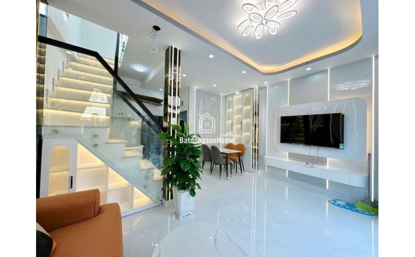 Giá 4ty290 - Nhá 2 tầng ngang 5m -  full nội thất - hẻm 3m - Huỳnh Tấn Phát -  Q7