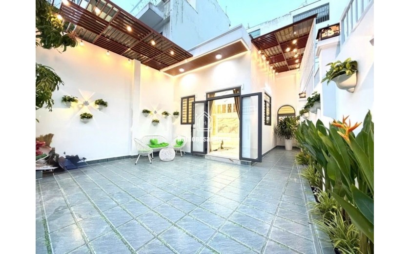 Nhỉnh 5ty - Nhà ngang 6 x 19m - đường nhựa 8m - Huỳnh Tấn Phát - Nhà Bè . full nội thất