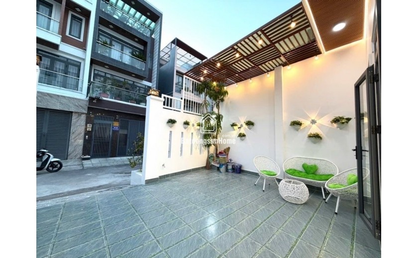 Nhỉnh 5ty - Nhà ngang 6 x 19m - đường nhựa 8m - Huỳnh Tấn Phát - Nhà Bè . full nội thất