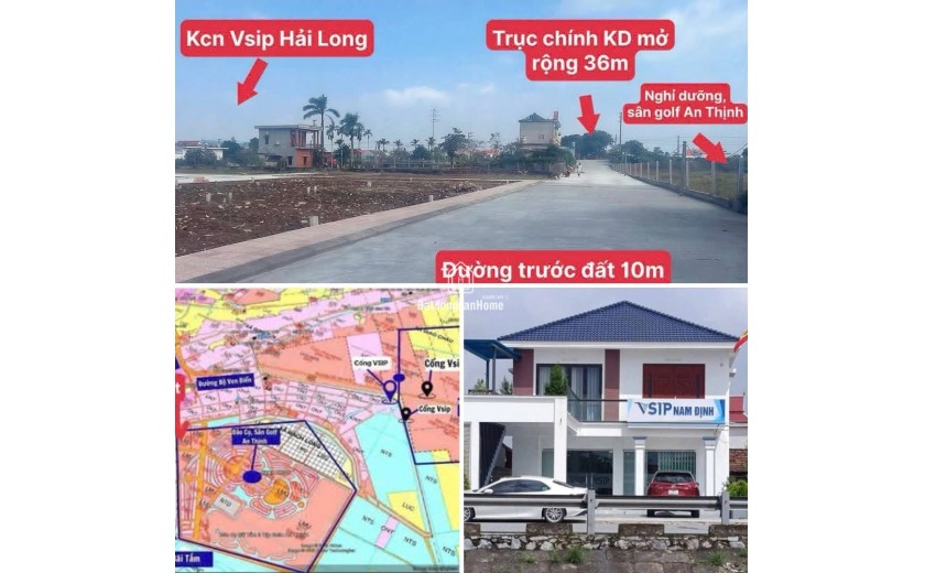 1,3 TỶ SỞ HỮU NGAY LÔ ĐẤT ĐẸP GẦN BÃI TẮM, QUẢNG TRƯỜNG BIỂN, FLAMINGO, KCN VSIP LỚN NHẤT MIỀN BẮC