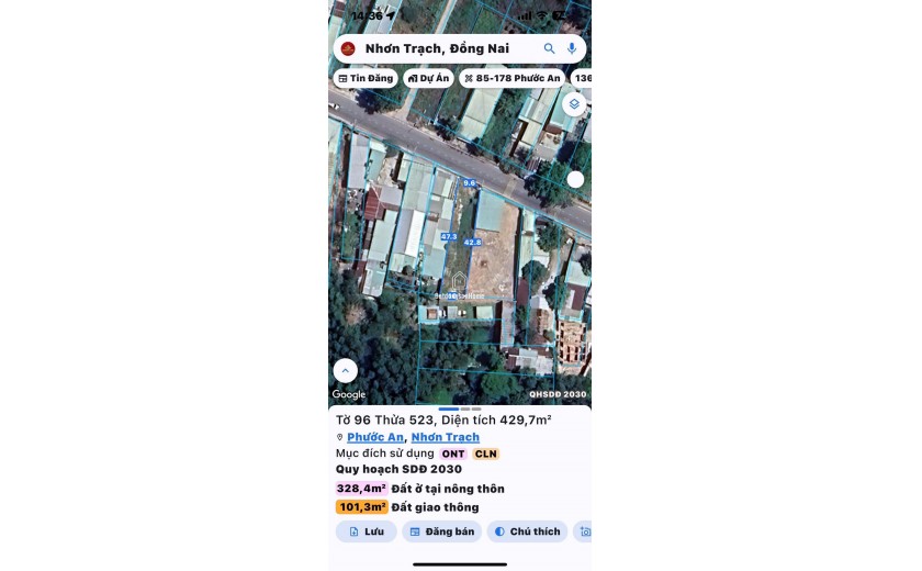 Giá rẻ hơn thị trường - Cần bán nhanh lô đất mặt tiền đường Hùng Vương Nhơn Trạch ngay trung tâm xã Phước An