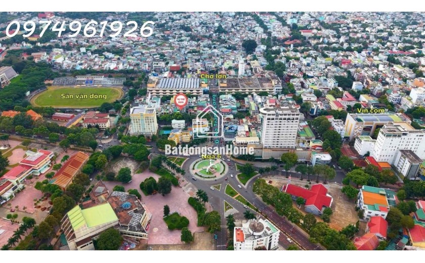 Bán nhà mặt phố Lý Tự Trọng, BMT, 48m2, 4 tầng, 15 tỷ. Sổ đỏ, 0974961926