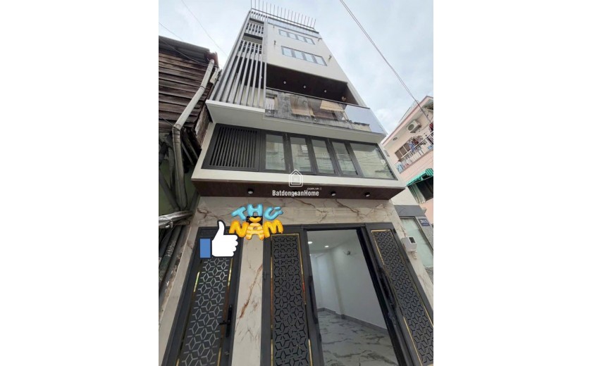 NHÀ MỚI ĐẸP Quận5 _Hẻm 5M, 6Tầng có TM, Sau lưng MẶT TIỀN Cao Đạt Ngang4.5m_11.9Tỷ