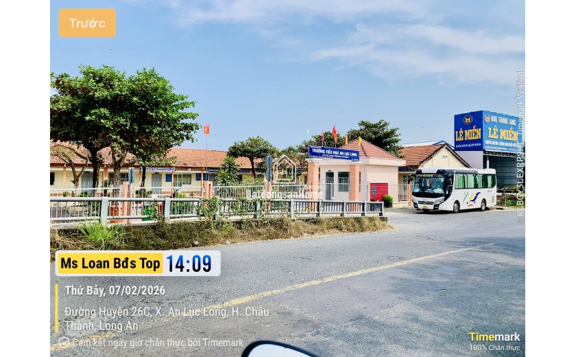 Bán đất thổ cư 150m² (5x30m) xã An Lục Long, Châu Thành, Long An sổ hồng riêng