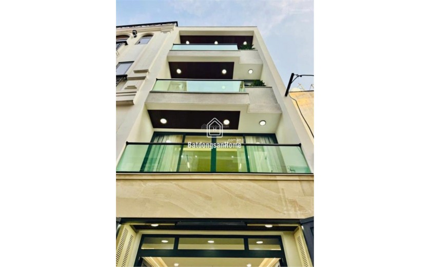 Nhà Mới Xây Hẻm 5m_Dương Quảng Hàm __Có Thang Máy __Diện tích: 4m x 17m 4 Lầu 4 Phòng_6wc