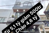 GIẢM BÁN NHANH CònỈ 4.6TỶ,Nhà Mới ĐÓN TẾT 3Tầng Ngang3.6m Hẻm thông Hòa Hảo-Nguyễn Tri Phương
