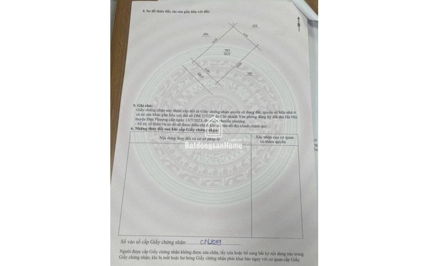 60m đất đường thông tứ tung, ngay vườn hoa, Liên Hà - Ô Diên - Hà Nội