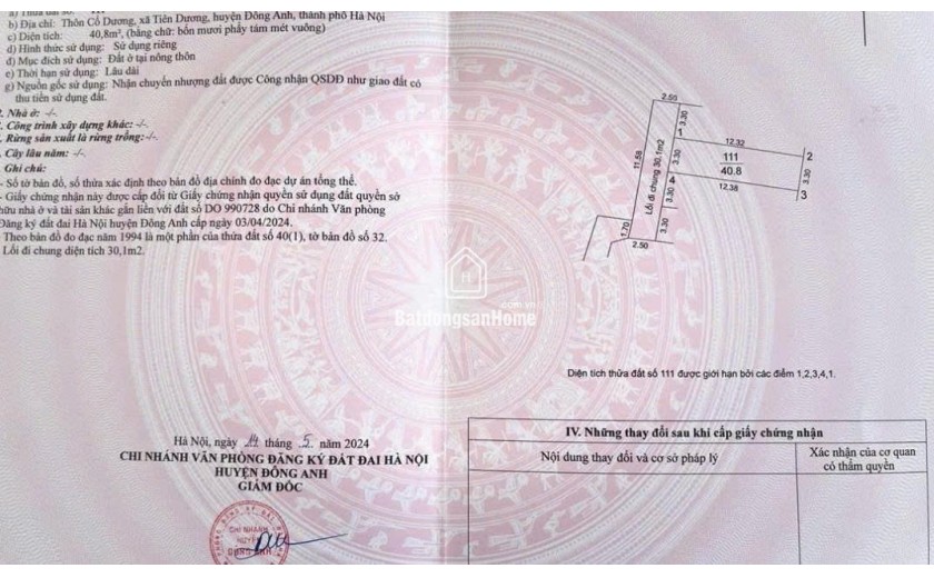 Nhượng lại căn nhà tâm huyết tại thôn Cổ Dương, xã Tiên Dương, Đông Anh chỉ hơn 4 tỉ xíu