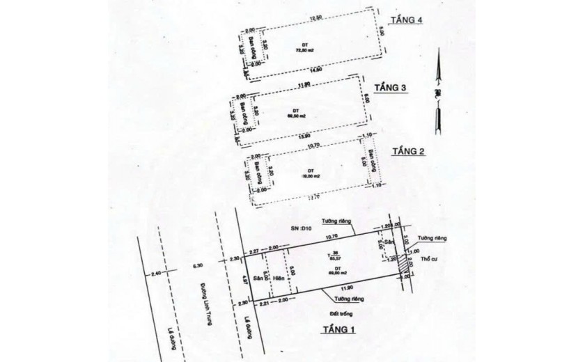 BÁN NHÀ 4 TẦNG MTKD NGAY CHỢ LINH TRUNG - THỦ ĐỨC - 12.9 TỶ