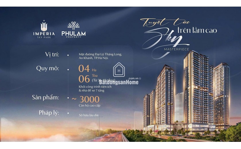 Mở bán quỹ cưn độc quyền Impria Sky Park Nam An Khánh