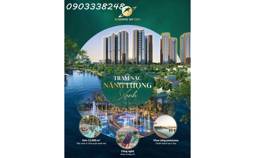 Nhận giữ chỗ căn hộ cao cấp tòa V8, V9 sunshine sky city giá từ 98 triệu/m2, hưởng 1% chiết khấu booking sớm