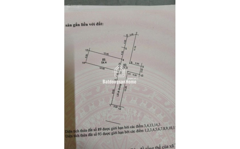 Bán 54.4m2 đất Thuỵ Lâm ngay gần Vin - ô tô vào đất